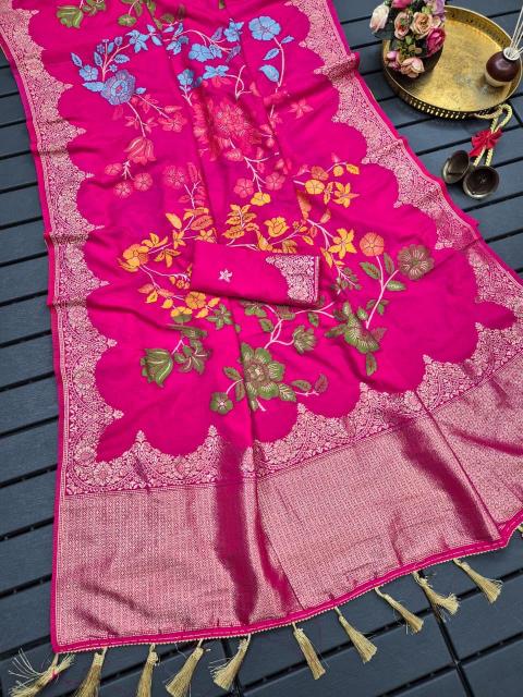 Akshara banarasi silk best saree wholesale market in surat